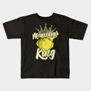 Romanian Mamaliga King Funny Romania Traditional Food Kids T-Shirt